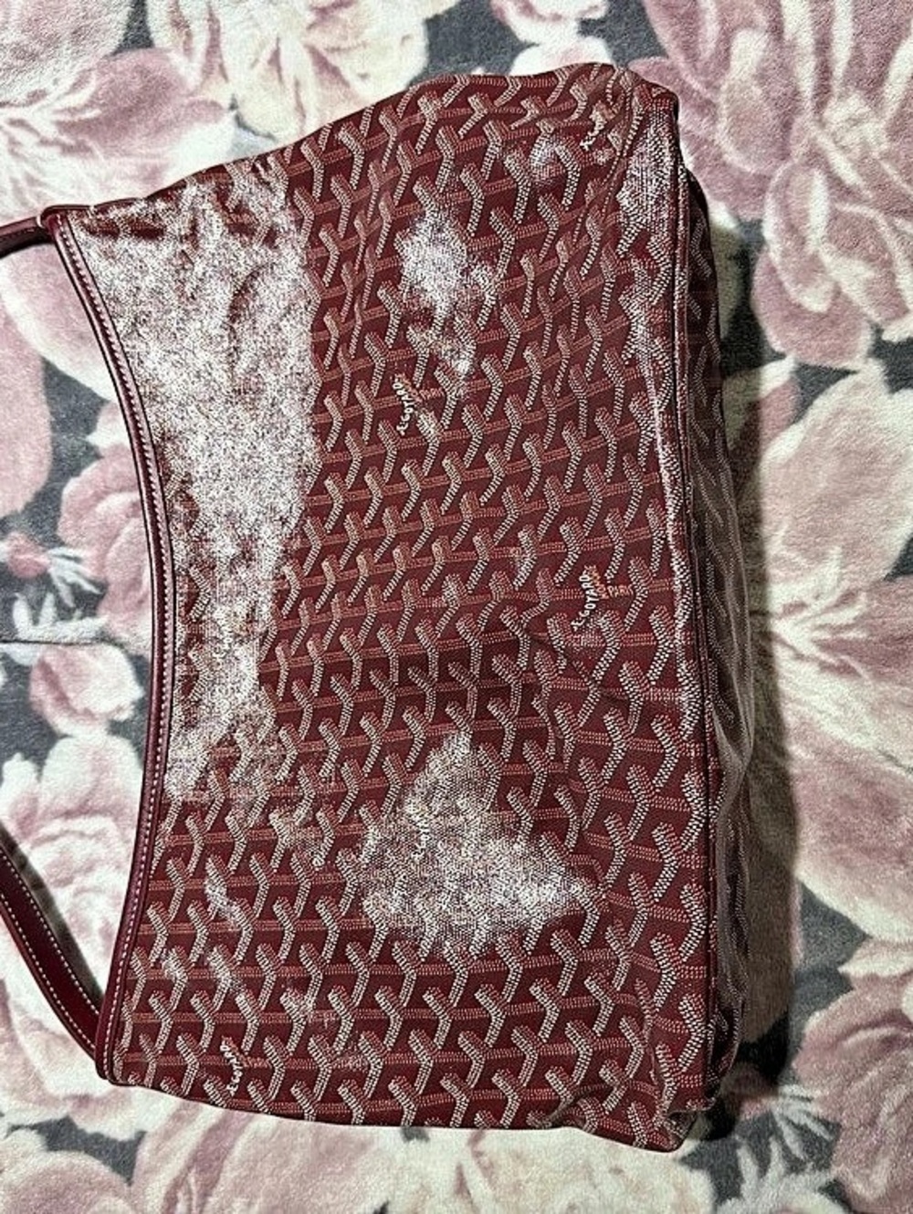Goyard Bohemian Hobo Bag in Burgundy